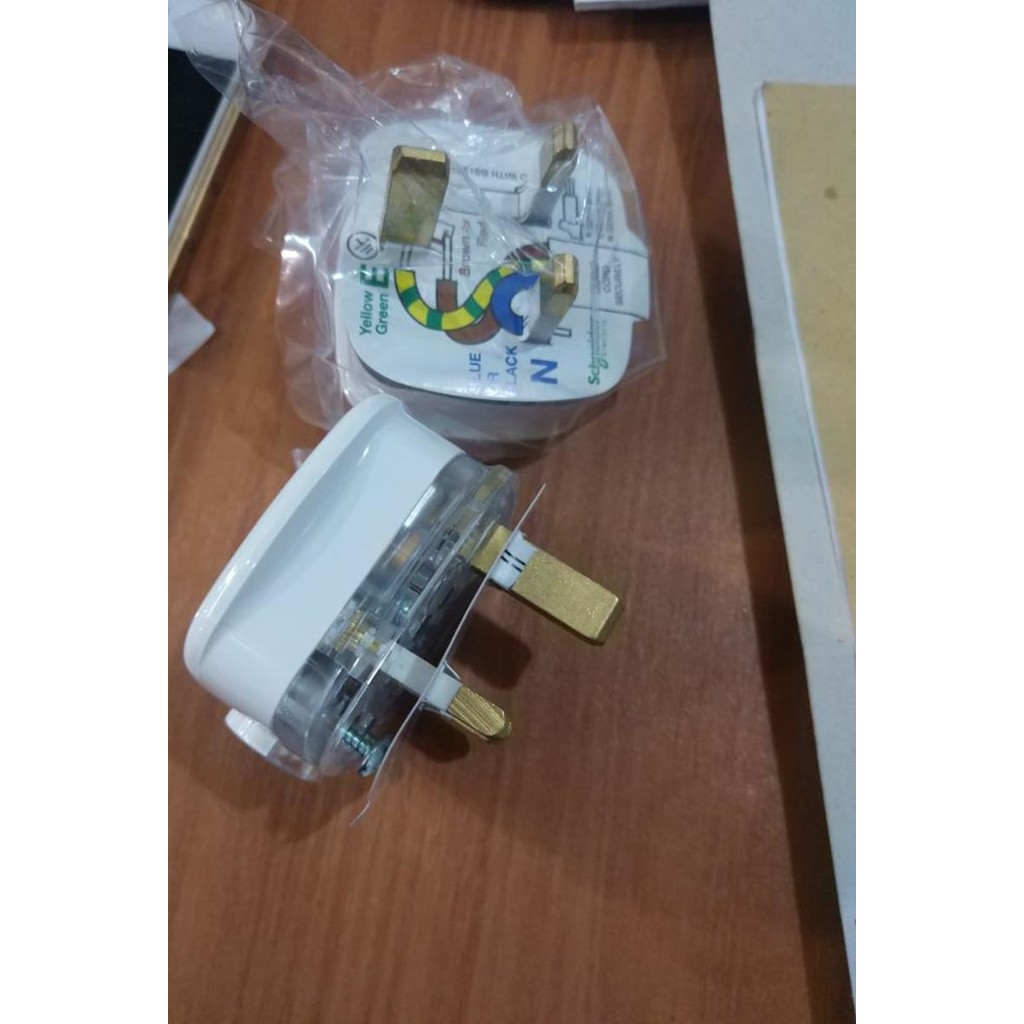 STEKER AC kaki 3 Atau colokan ac classic EP13 merk Schneider