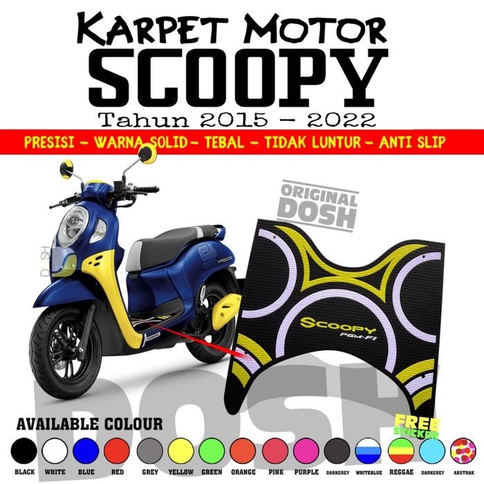 Karpet Motor Scoopy / Karpet Scoopy 2015 - 2021 / Alas Kaki Scoopy