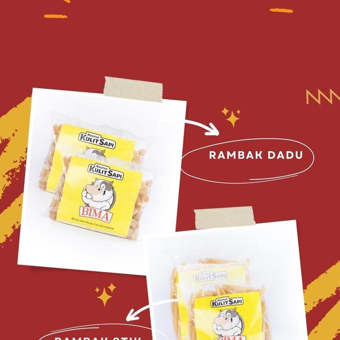

New PROMOO VARIAN MIX DADU DAN STIK PANJANG KRUPUK RAMBAK SAPI bima Food Pedas Snack Kerupuk Keripik