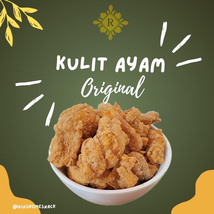 

New KRIPIK KULIT AYAM Crispy Original 500gr