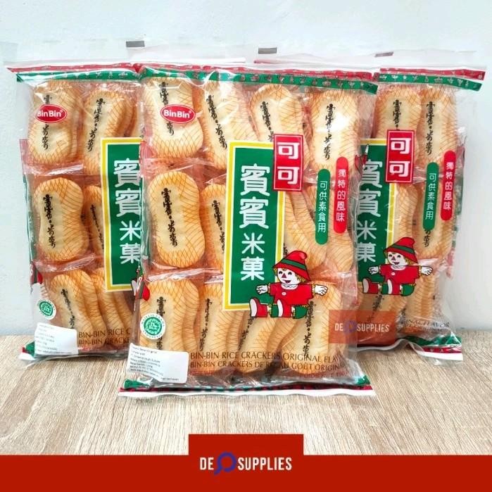 

New Bin Bin Rice Crackers Original 150gr - Binbin Krekers Beras 150 g Thai - Extra Bubble