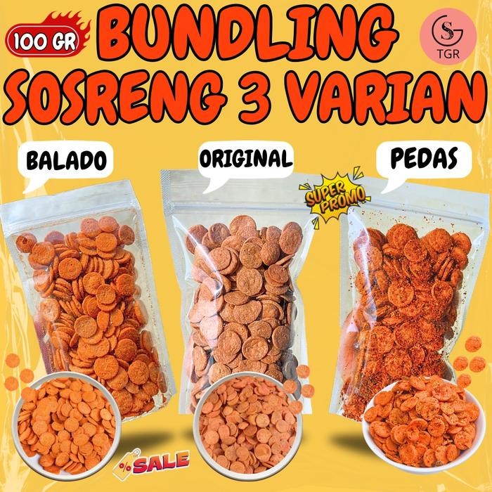 

New BUNDLING 3 RASA SOSIS GORENG [ PEDAS, BALADO, ORIGINAL ] - 100GR