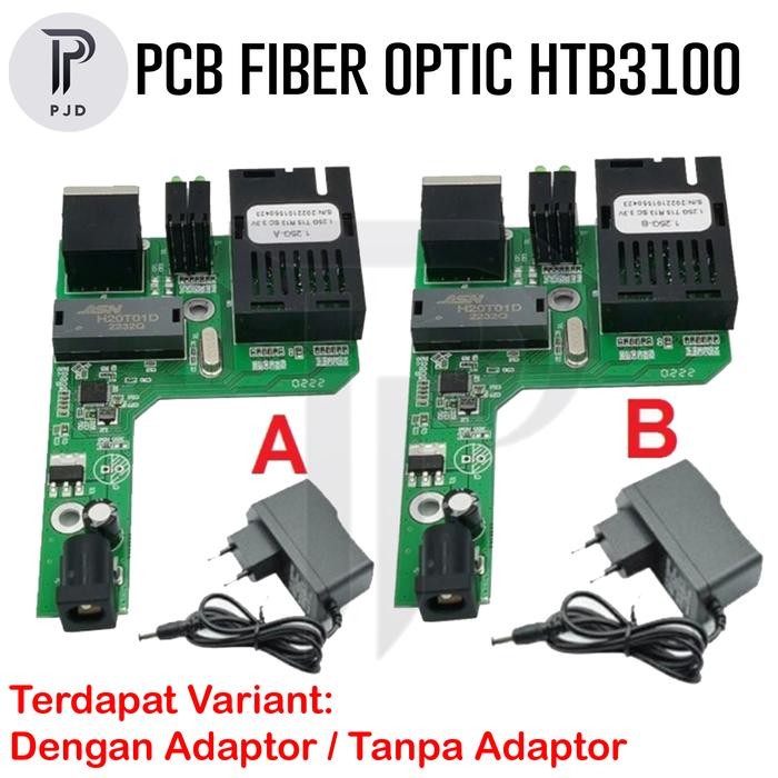 (Allthebest) PCB Netlink HTB-3100 A+B Side A Side B Fiber Optic Media Converter FO