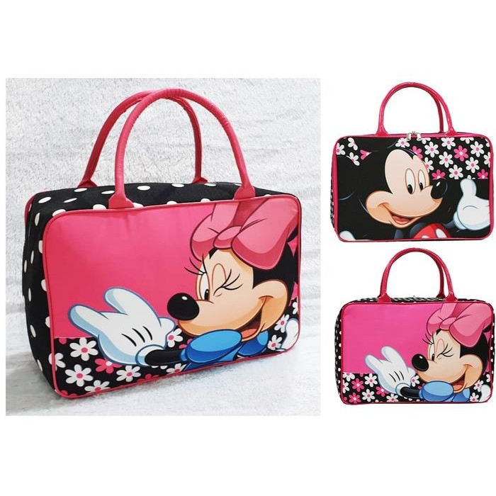 TERLARIS Tas Travel Kanvas Koper Anak Tas Jinjing Tempat Baju Anak Gambar LUCU - TRAVEL BAG PILIHAN