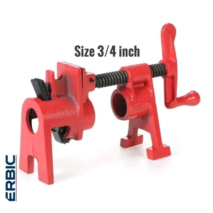 Pipe clamp 3/4 inch penjepit kayu bar clamp catok clamp kayu jati belanda