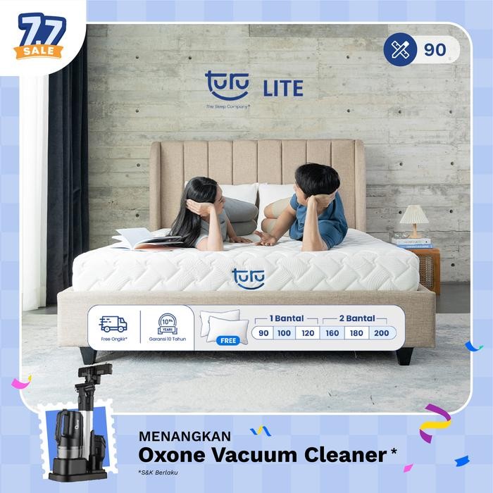 Kasur High Support Foam Turu Lite Ukuran 90X200 (Single) Free Bantal