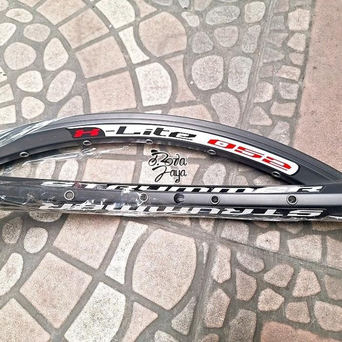 VELG RIMS sepeda 27.5 STRUMMER X-POWER HITAM GREY 32H sparepart sepeda termurah