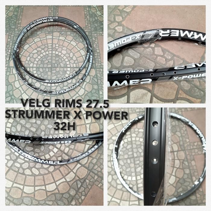 VELG RIMS 27.5 STRUMMER X POWER 32H sparepart sepeda termurah