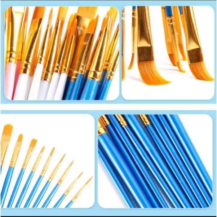 

1 SET 10PCS KUAS LUKIS / SET KUAS MELUKIS CAT AIR, ACRYLYC DLL / PAINTING BRUSH BS