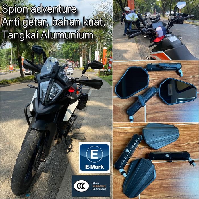 spion motor adventure tangkai aluminium ktm 390 250 adventure ktm duke 200 250 390 trail e-mark e24