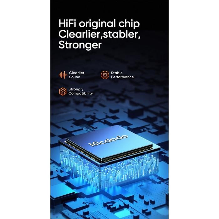 Mcdodo Converter Audio Splitter Type C For Call Mic Gaming Jack 3.5mm