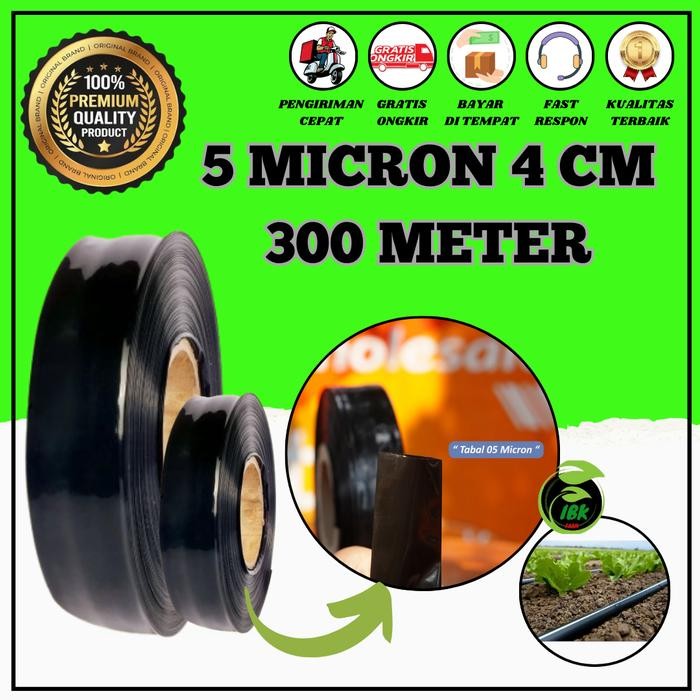 Selang Drip 5 micron 4 cm 300 meter - Pipa 3/4 inch