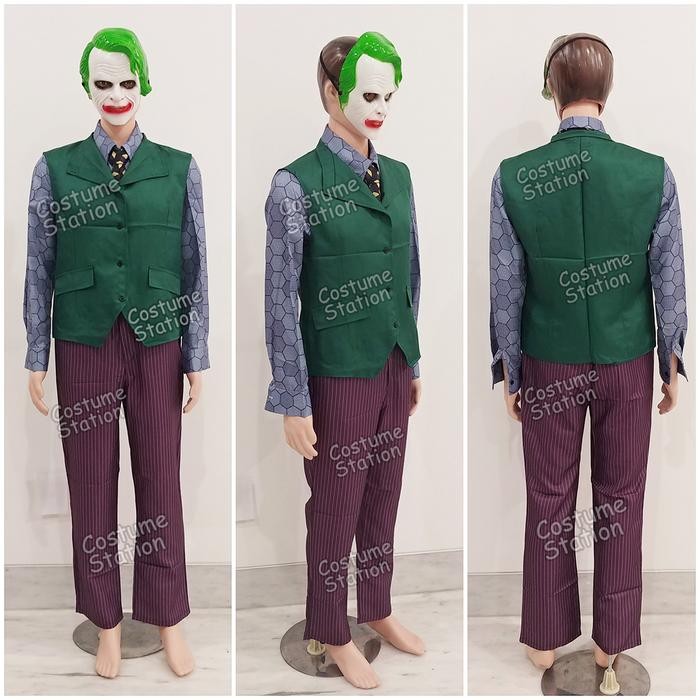 KOSTUM JOKER / COSTUME SUPERVILLAIN BATMAN DC CLOWN BADUT DEWASA KODE 1097