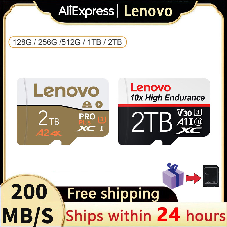 Lenovo Mini SD Card 2TB TF Flash Card 256GB 512GB Micro TF SD Card