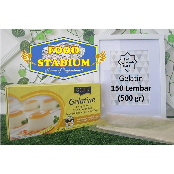 

Halal Gelatin Sheet 150 Lembar (500 Gr) By Gelita
