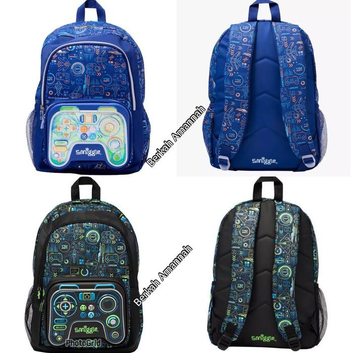 Smiggle Game Virtual Classic Backpack Tas Smiggle Ori