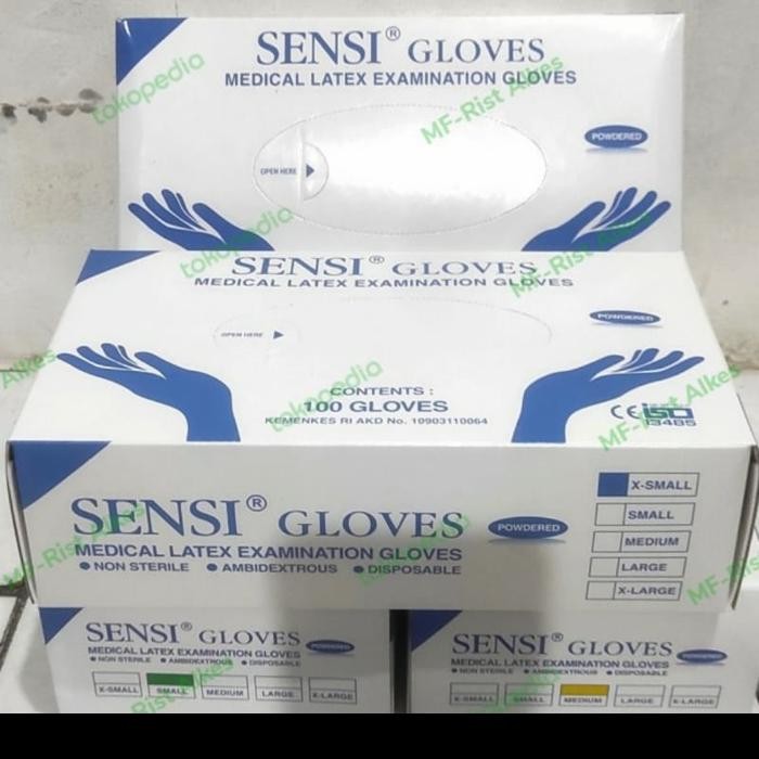 Sensi Gloves 100 pcs 50 pasang Sarung Tangan Sensi