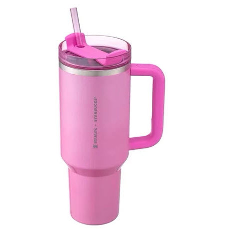 Tumbler Starbucks Stanley Quencher Hot Pink Barbie SS