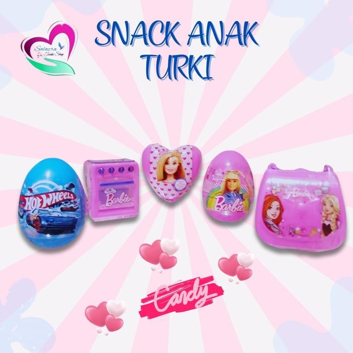 SNACK ANAK TURKI BARBIE HOT WHEELS