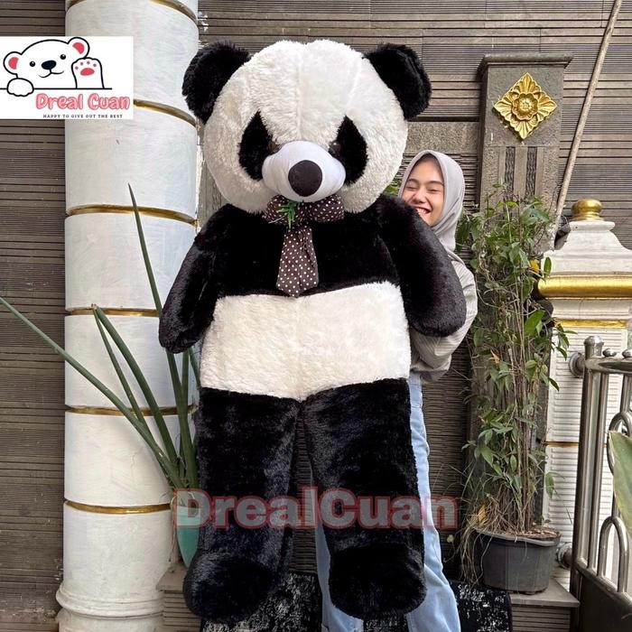 Boneka Panda Hitam Putih 1,3 Meter & 1,5 Meter Super Jumbo Premium Dolls Set Hadiah boneka teddy