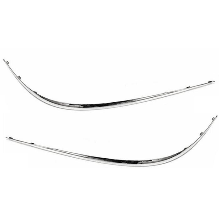 1pasang Cetakan Lis Strip Chrome Bumper Depan Untuk Mercedes W211