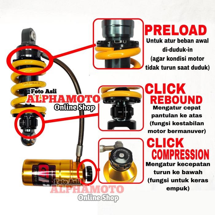monoshock gp 103 jupiter mx lama new king tabung pisah shock ride it