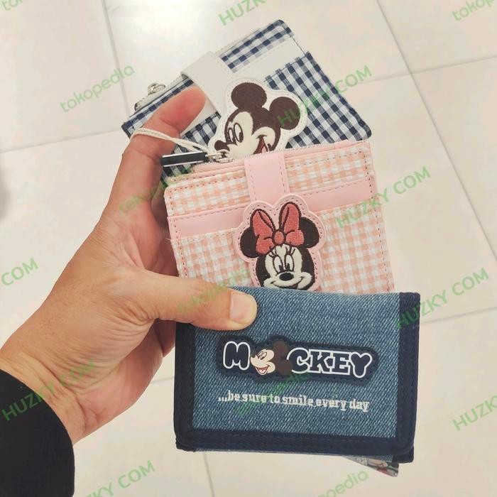New Dompet + Card Holder Disney Collection (Mickey / Minnie Mouse)