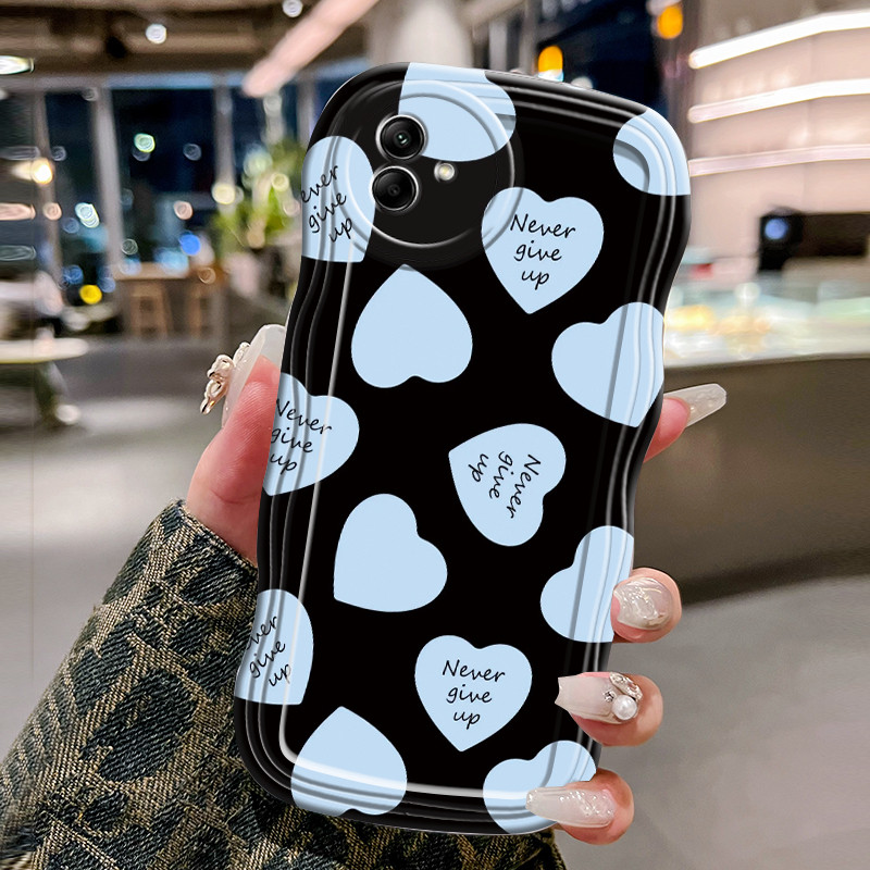 Casing Hp Untuk Samsung Galaxy A04 A04E A04s F04 M04 Case Casing Cinta HP Kesing gelombang Cesing Si