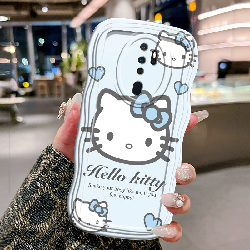 Casing Hp Untuk OPPO A5 2020 A9 2020 Case Casing Lukisan kartun HP Kesing gelombang Cesing Silikon S