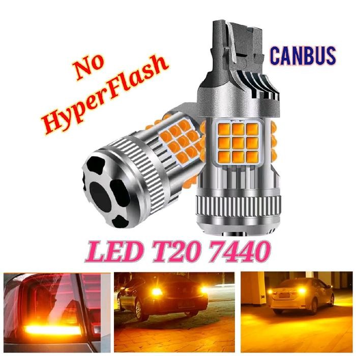 Lampu Led Sein T20 7440 superbright 3030 kedip normal