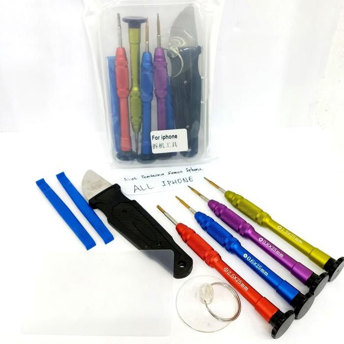 Alat Pembuka Iphone Set / Obeng Set IPhone 4 5 6 6+ 7 7+ 8 X Xs Plus