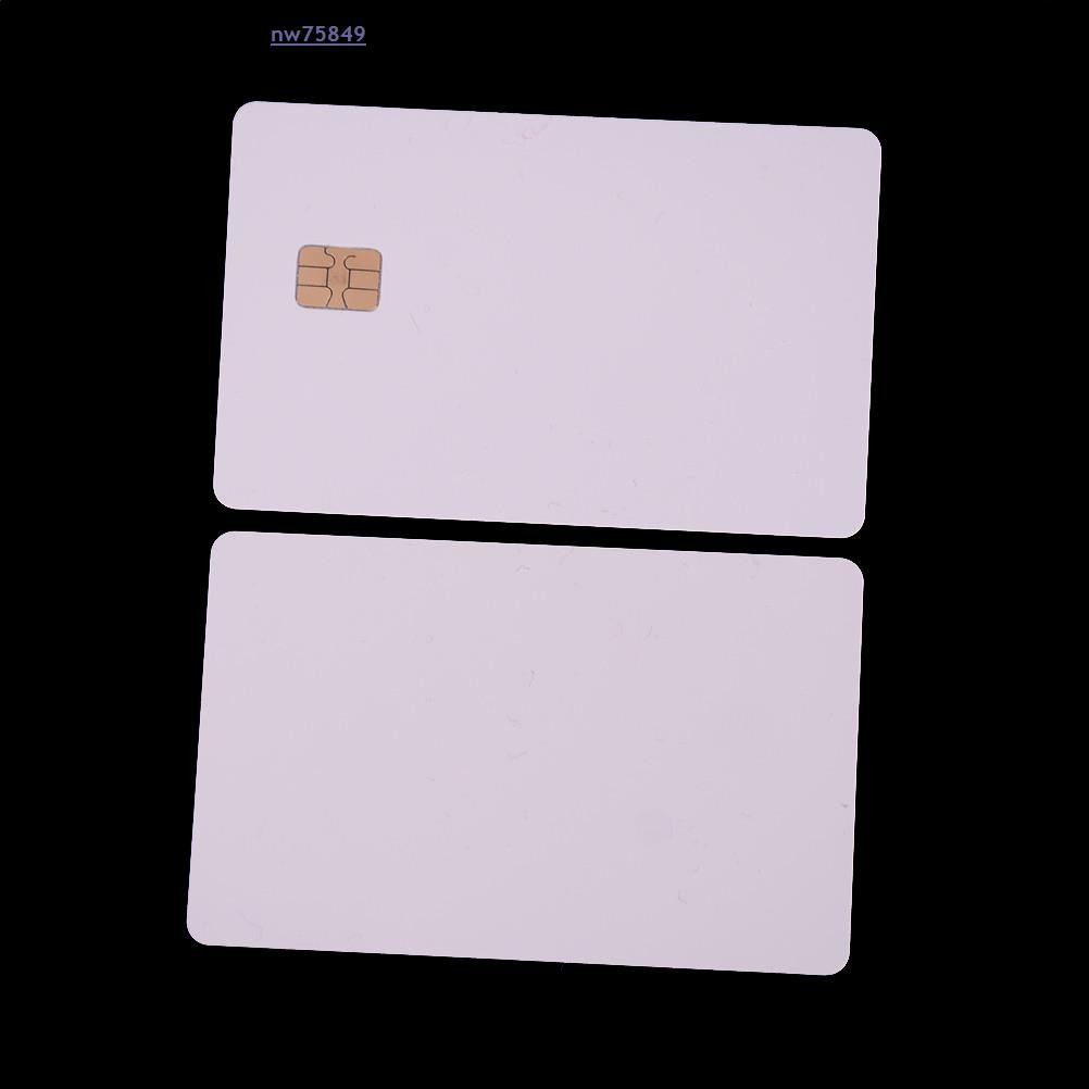 5 Pcs White Contact Sle4428 Chip Smart IC Blank PVC Card With SLE4442 Chip Blank Smart Card Contact