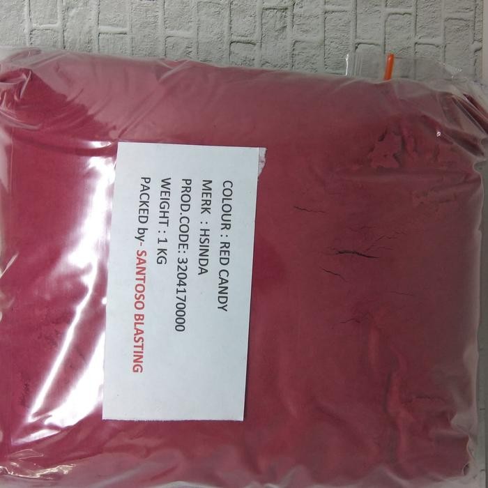 

bubuk powder coating blue red green candy