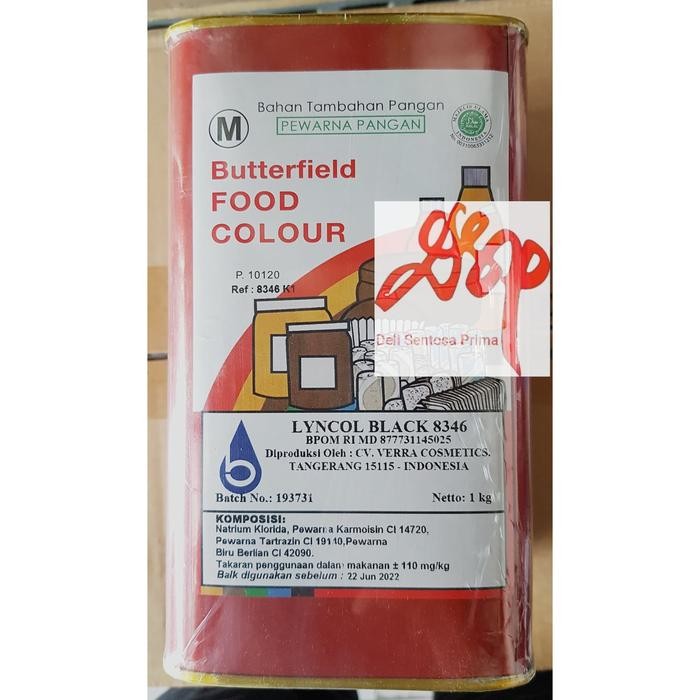 

Pewarna Makanan Butterfield Lyncol Black 8346, Food Grade 1 Kg