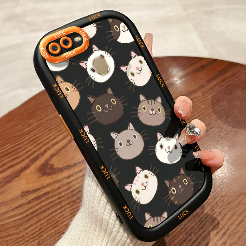 Casing Hp untuk OPPO A7 A5s A12 A12s A11K Case Casing HP Softcase Puff Kasing ponsel Drop silikon ta