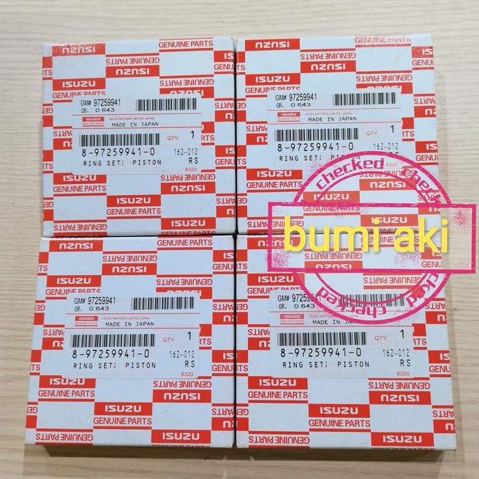 G00D SELLER RING SEHER ATAU RING PISTON SET ISUZU DMAX D-MAX D MAX 4JH1 1SET