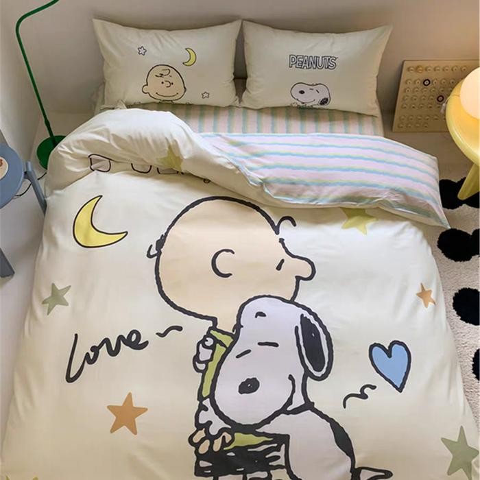 Snoopy Bedding Aesthetic Sprei
