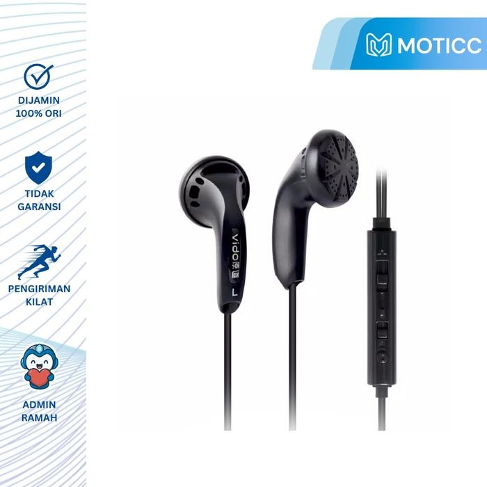 Original Earbud Vido With Mic - Earphone Kere Hore Legend