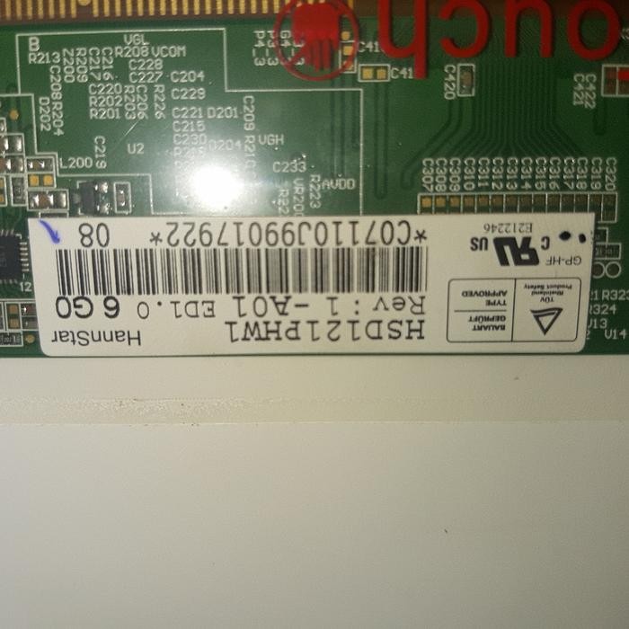 Jual layar lcd LED 12 inchi asus eee pc1215