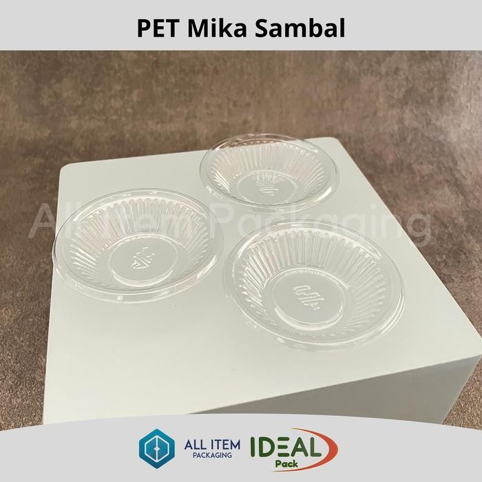 Mika Sambal IDEAL / Piring Sambal / Tempat Saus / Mika Tester @500 Pcs Plastik