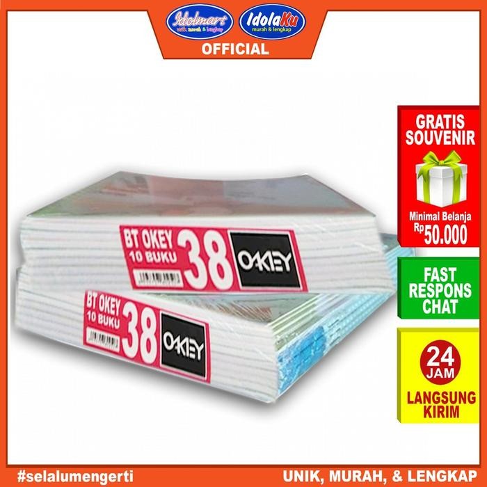 

Idolmart Buku Tulis Kiky Okey Isi 38 Lembar - 10 Buku Buku Tulis Kiky