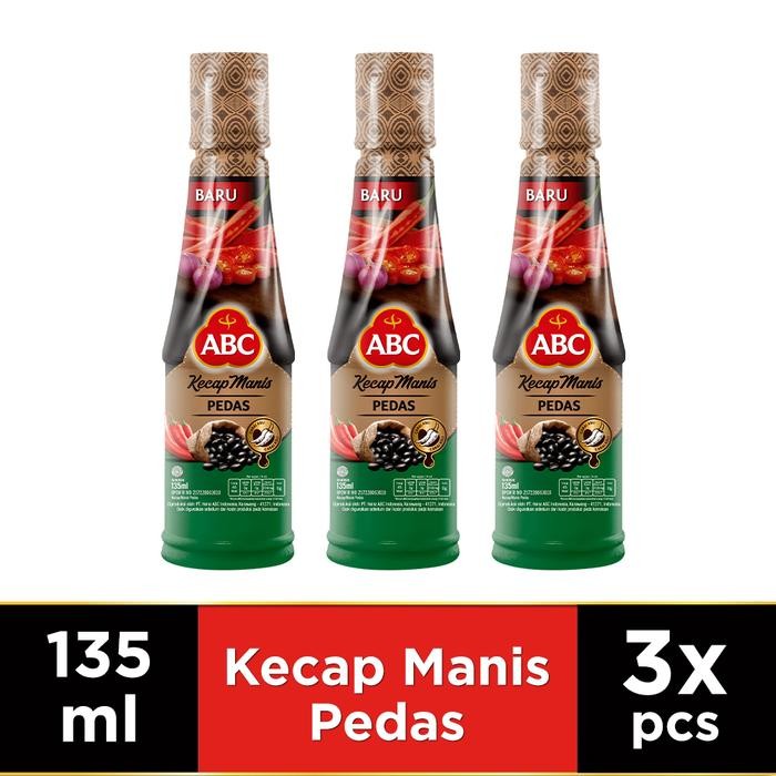 

TERLARIS ABC Kecap Manis Pedas 135 ml - Multipack 3 pcs READY STOCK