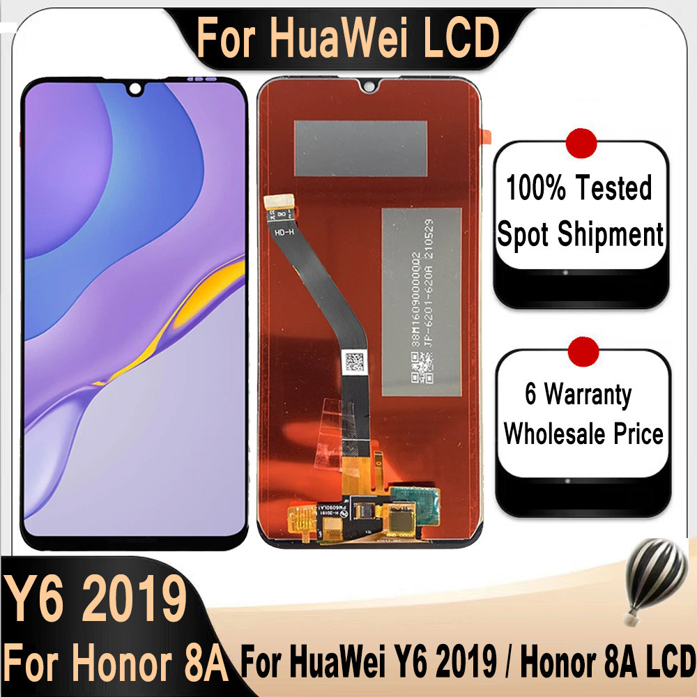 6.09'' Original For Huawei Y6 2019 LCD MRD-LX1F LX1 LX3 DIsplay Touch Screen Digitizer For Honor 8A 
