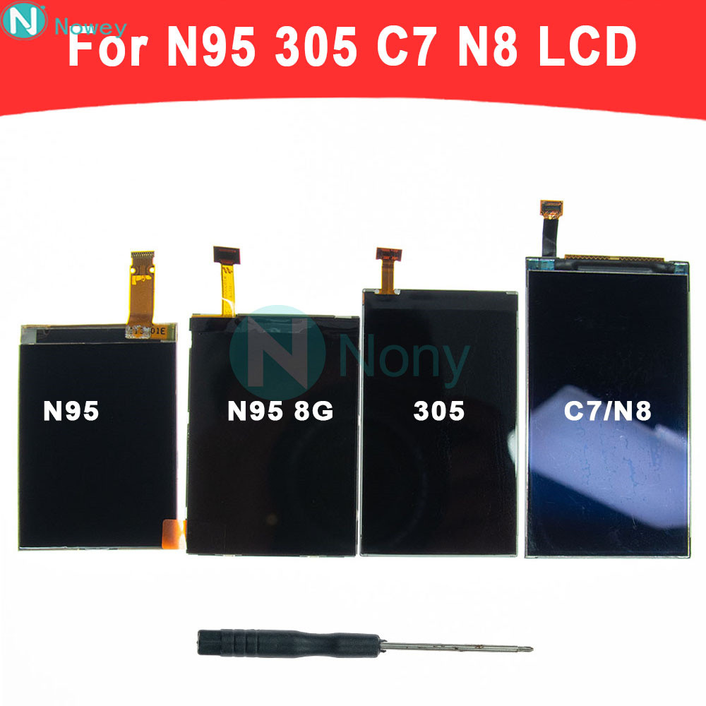 Nowey N95 8GB LCD Screen For Nokia Asha 305 3050 306 308 309 3010 310 RM-911 / N95 / C7 N8 C7-00 Pho