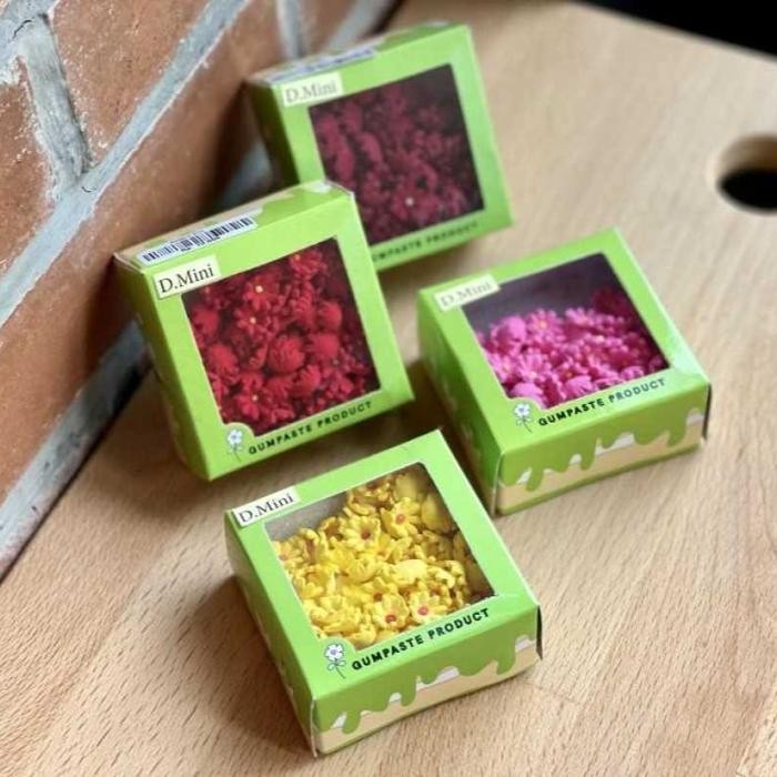 Bunga hiasan tart kue bunga mini gumpaste DMINI bunga gumpaste