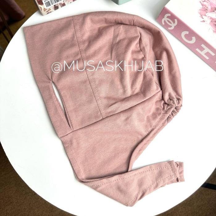 (Allthebest) CIPUT ANTI BUDEG BAHAN KAOS / CIPUT TALI ANTI BUDEG KAOS PE / INNER JILBAB ANTI BUDEG