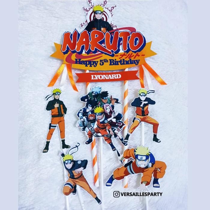 Cake Topper Naruto / Topper Naruto / Hiasan Kue Naruto/ Figur Naruto