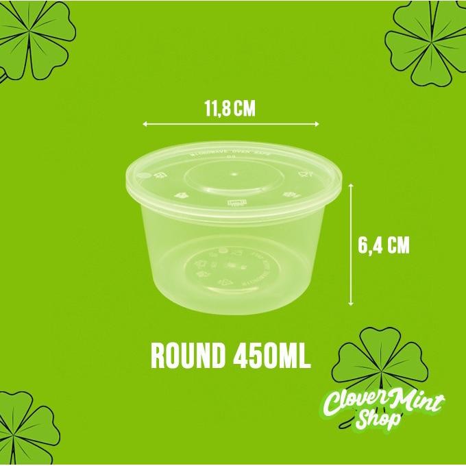 MANGKUK PLASTIK 450 ML (25PCS)/BOWL/KOTAK MAKAN/THINWALL/CUP PLASTIK