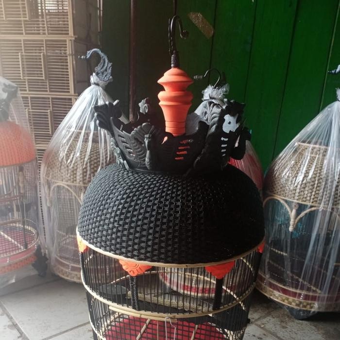 Sangkar Perkutut mahkota rajut nilon