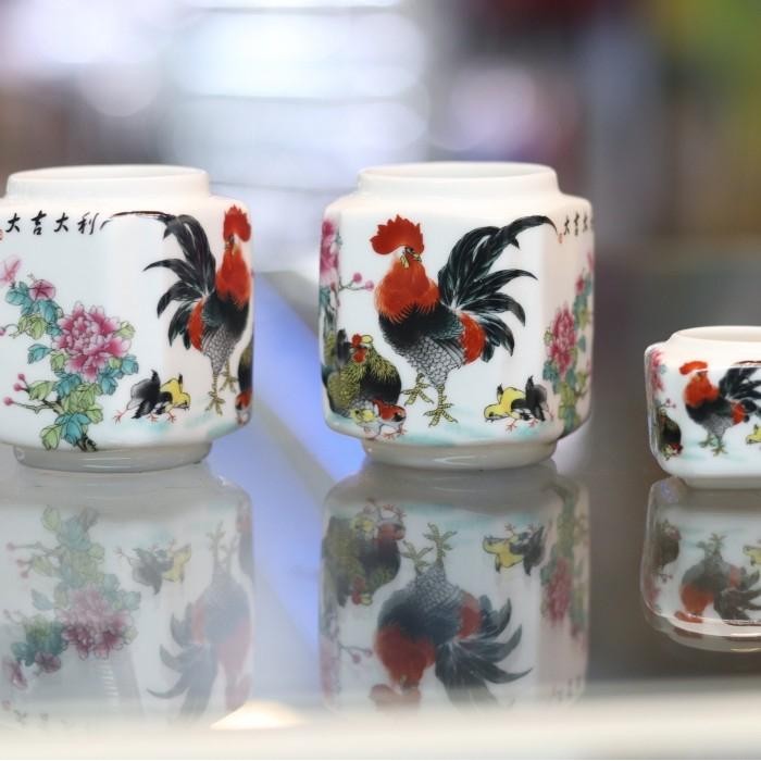 cepuk segilapan keramik cungko untuk anis murai